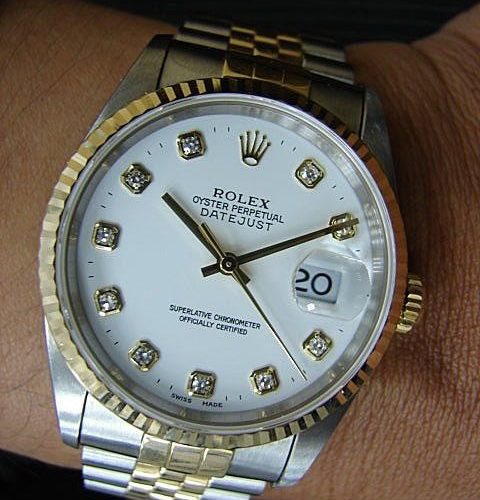 南投流當手錶拍賣 原裝 ROLEX 勞力士 16233 十鑽包台 陶瓷面 男錶 9成5新 喜歡價可議 ZR090